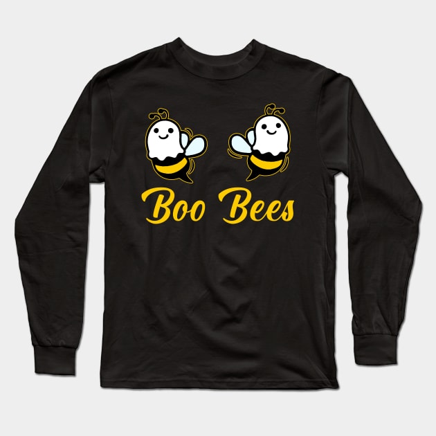 Halloween Boo Bees Long Sleeve T-Shirt by LMW Art